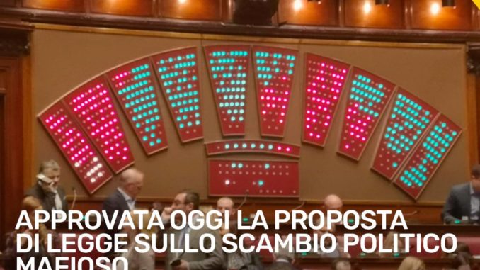 Scambio voti politico mafioso